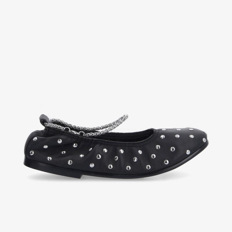 AMELIE BALLERINA W - LAMBSKIN - BLACK